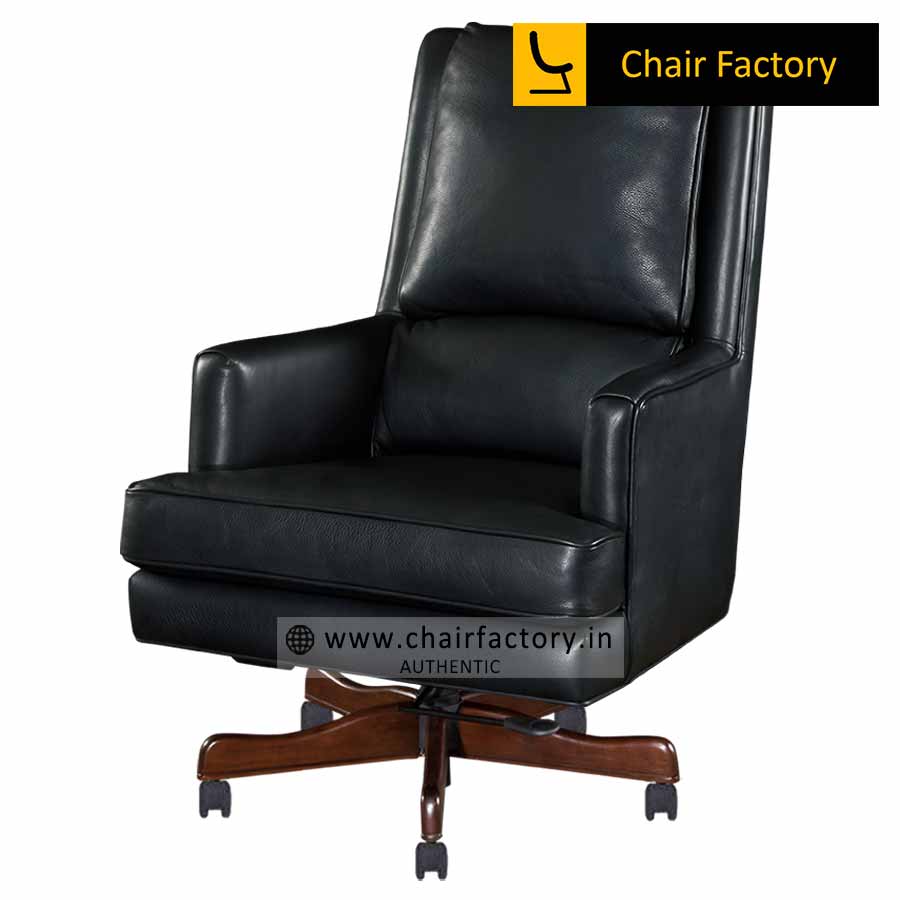 Cronus Heritage High Back 100% Genuine Italian leather Chair 