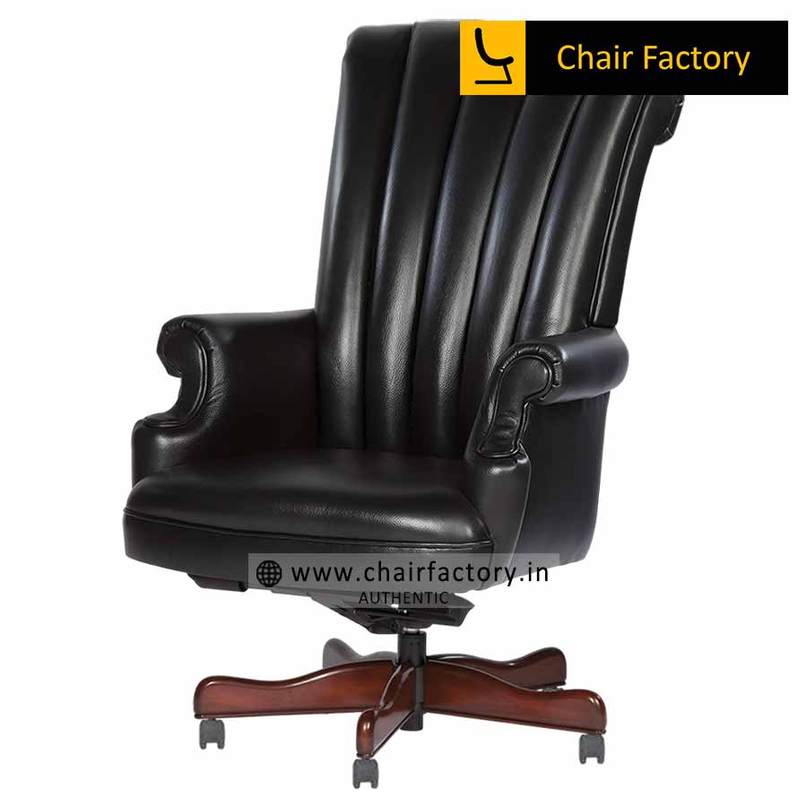 Bishop High Back 100% Genuine Leather Chair