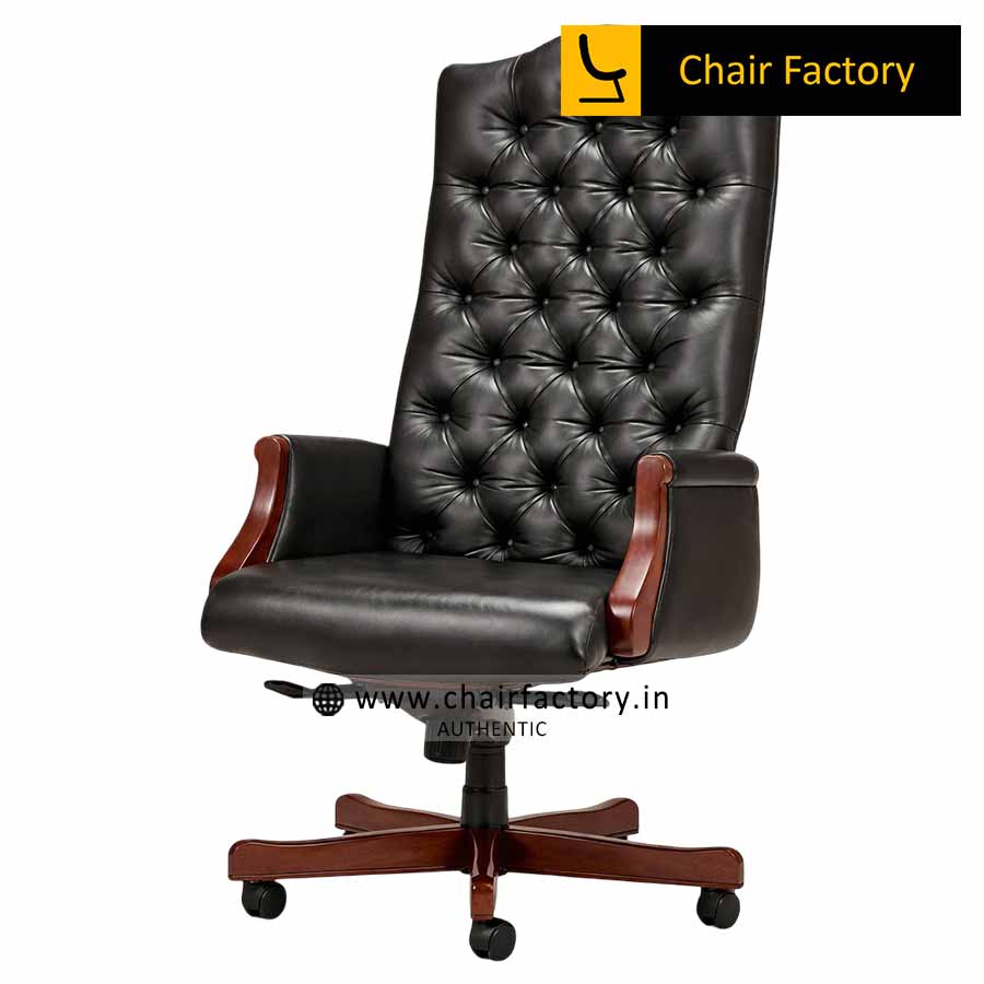 Wessex High Back 100% Genuine Leather Chair