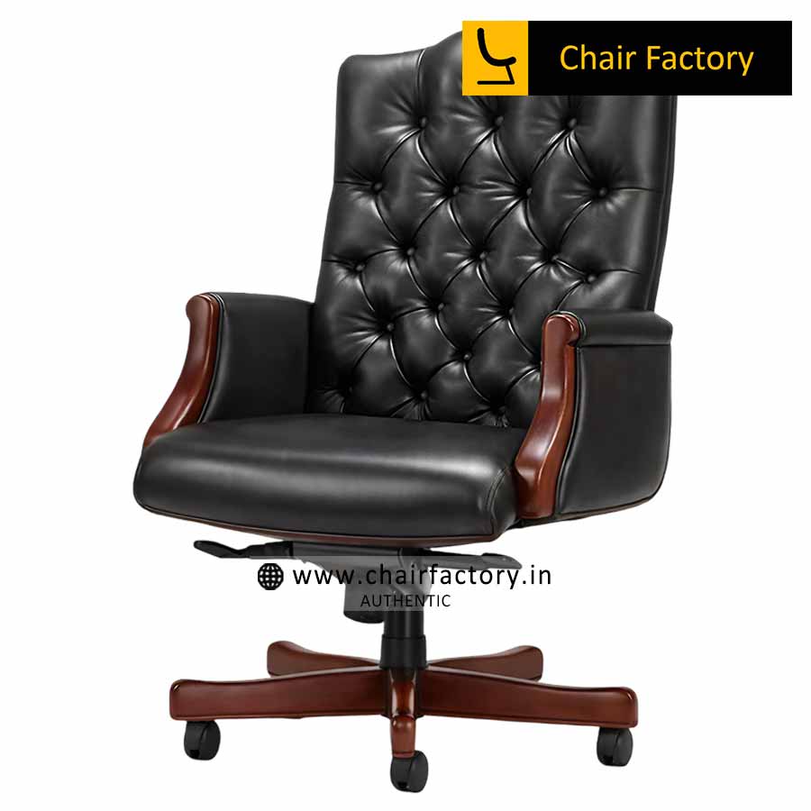 Wessex Mid Back 100% Genuine Leather Chair
