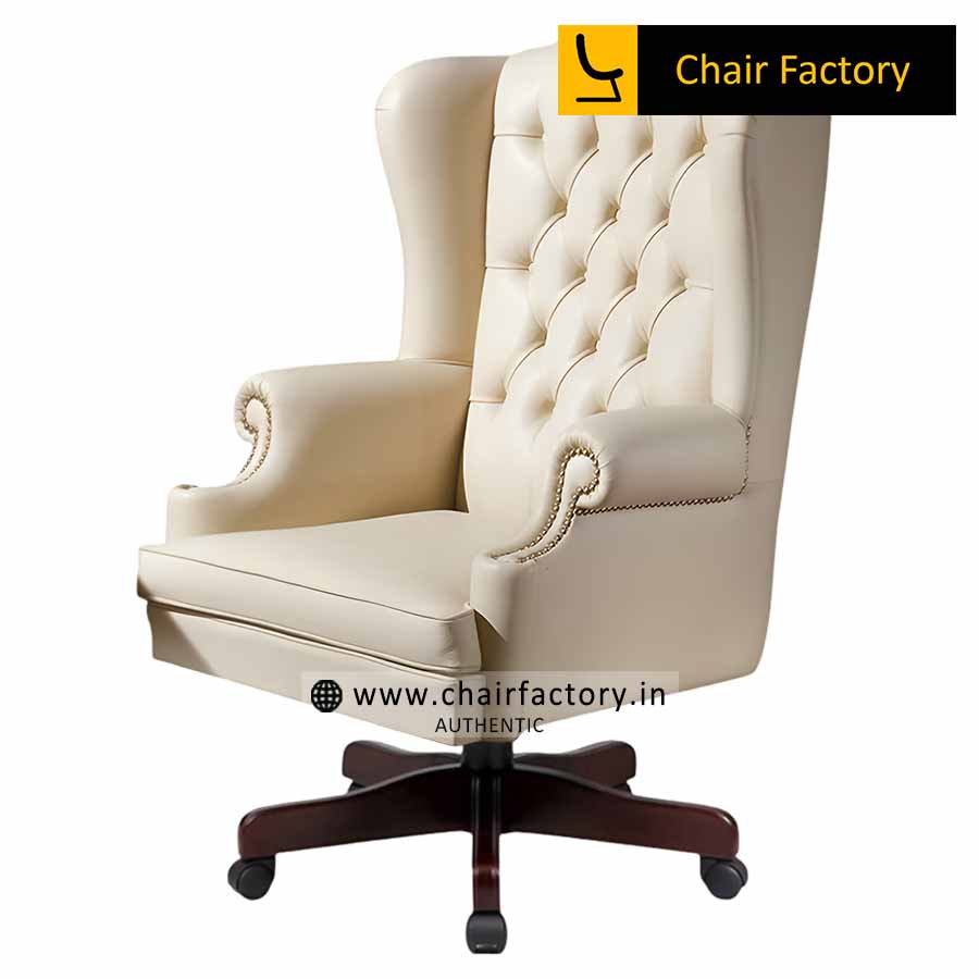 Ashcroft 100% Genuine Leather Chair
