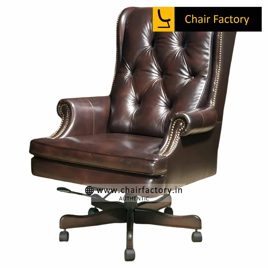 Greece 100% Genuine Leather Chair