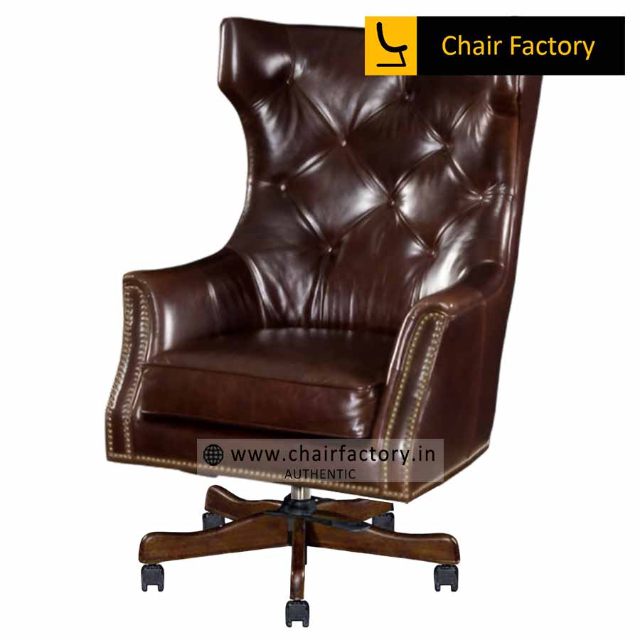 Pythagoras 100% Genuine Leather Chair