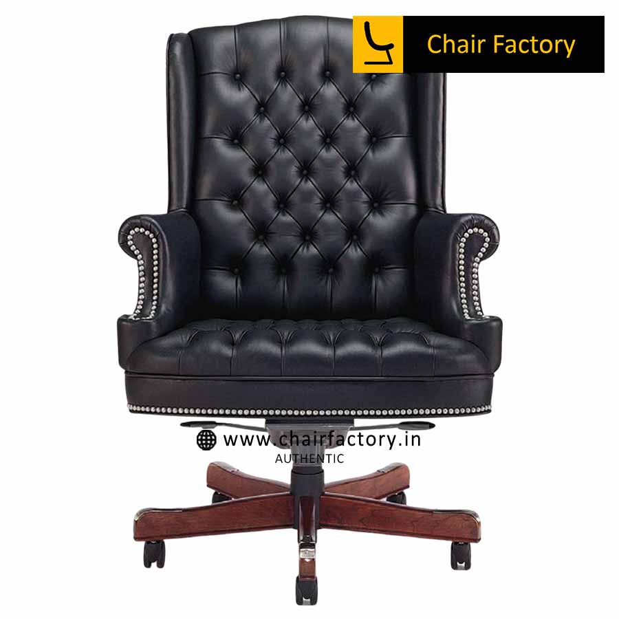 Callisto Mid Back 100% Genuine Leather Chair