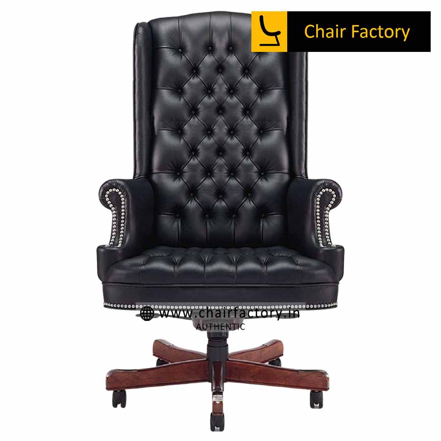 Callisto High Back 100% Genuine Leather Chair