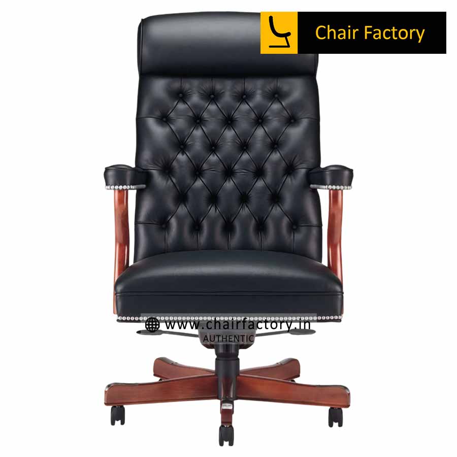 Solicitor High Back 100% Genuine Leather Chair