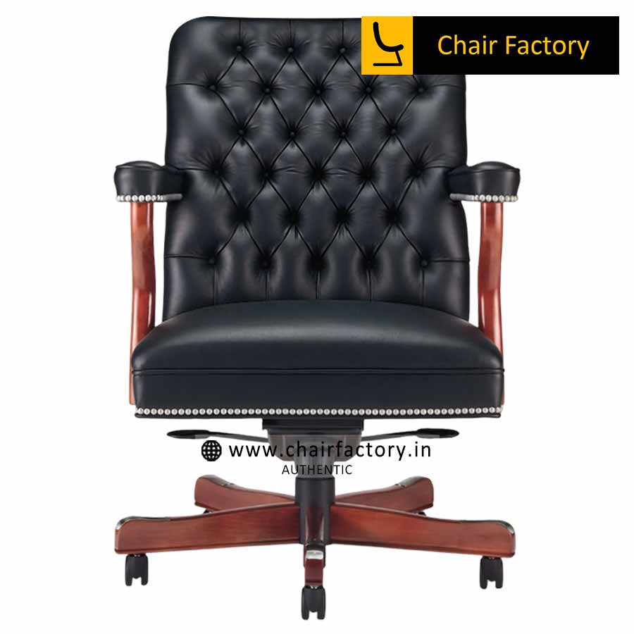 Solicitor Mid Back 100% Genuine Leather Chair
