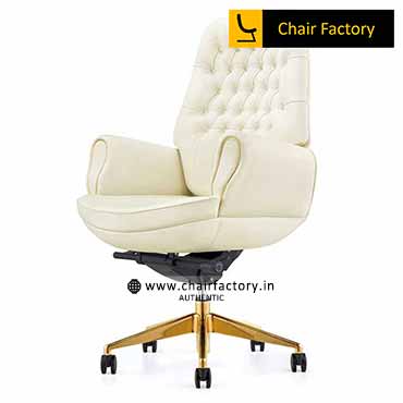 Monarchy King Mid Back 100% Genuine Leather Chair
