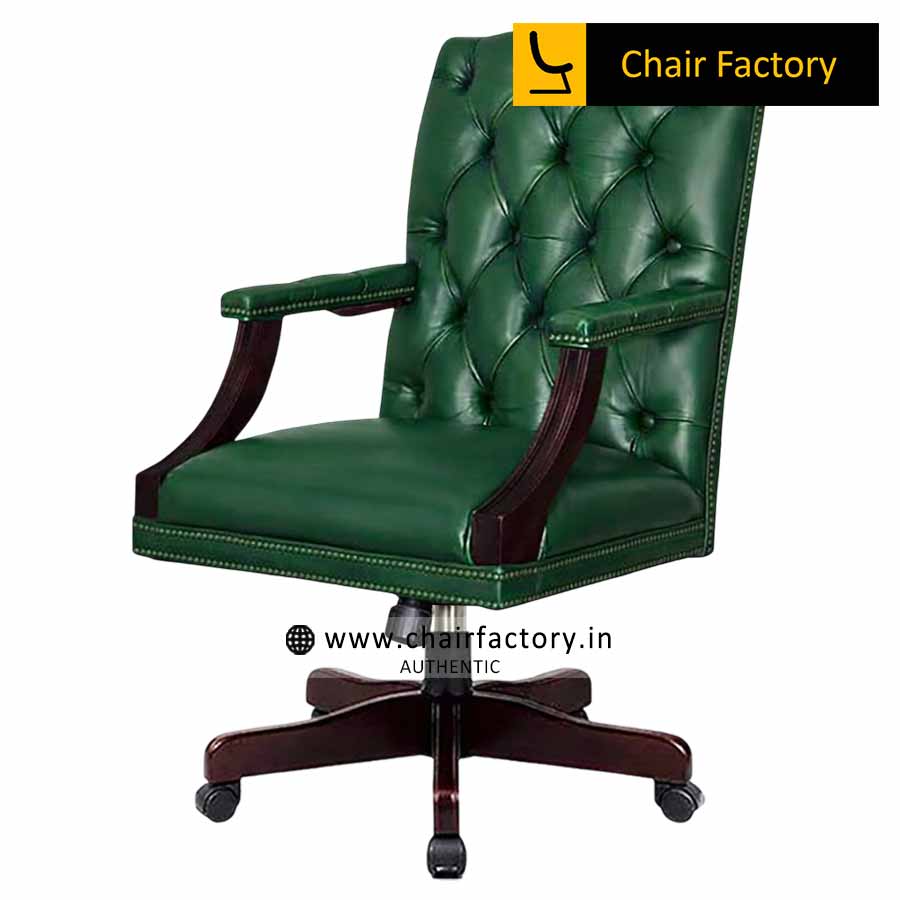 Hachiman Italian Leather Visitor Chair