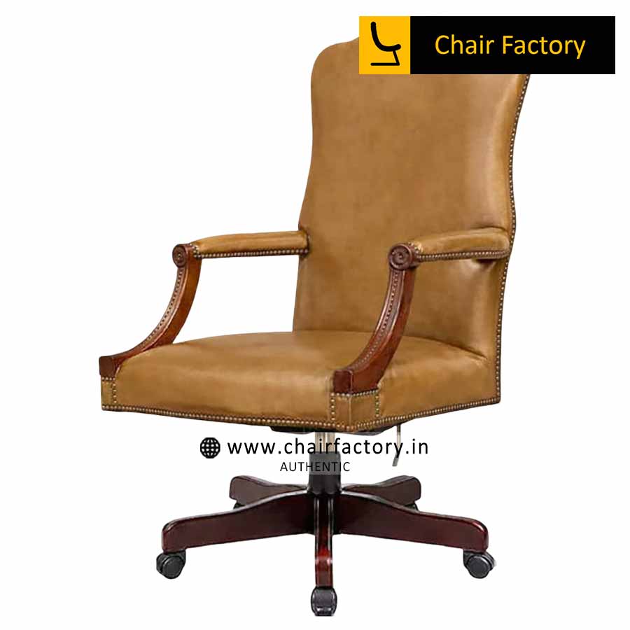 Sobek Italian Leather Visitor Chair