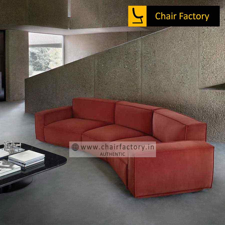 Curvaceous D2 Red Corporate Sofa