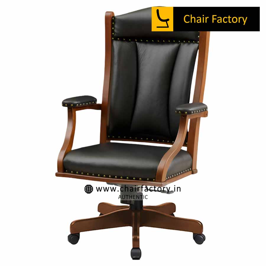 Harington Italian Leather Visitor Chair