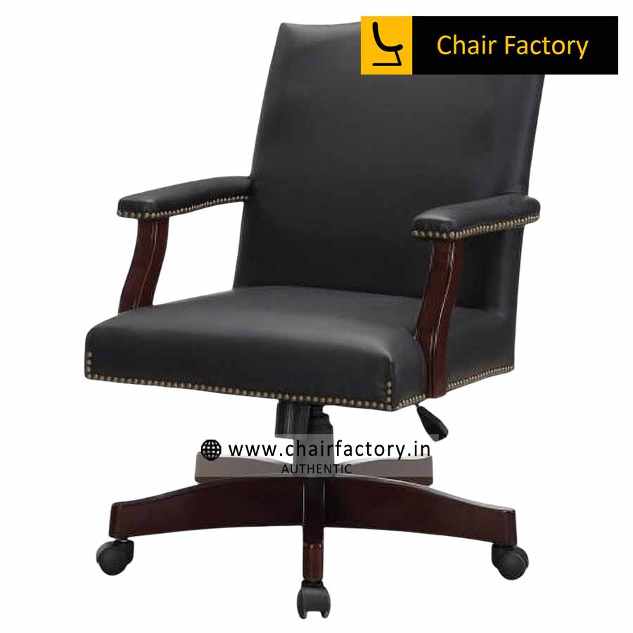 Castrell Italian Leather Visitor Chair