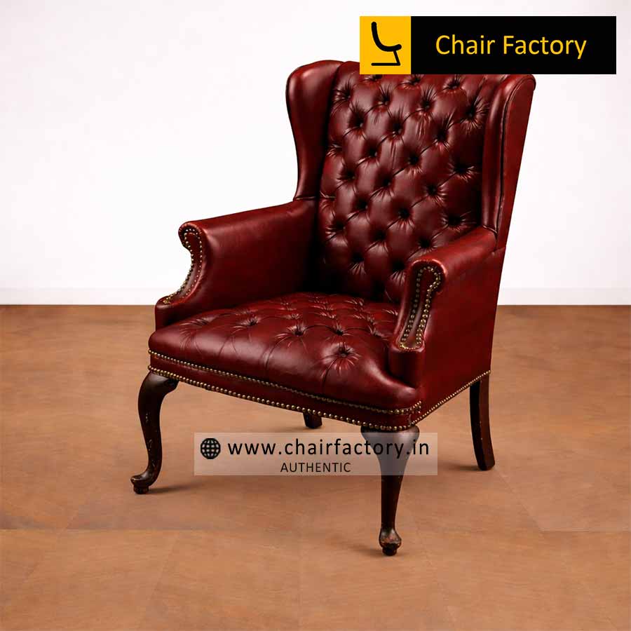 COMBERTOR GENUINE LEATHER ARM CHAIR