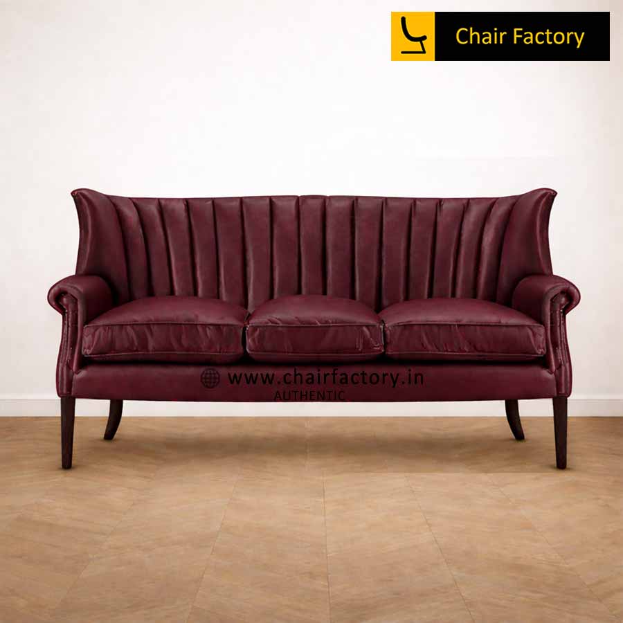 Anne Neville Genuine Leather Sofa
