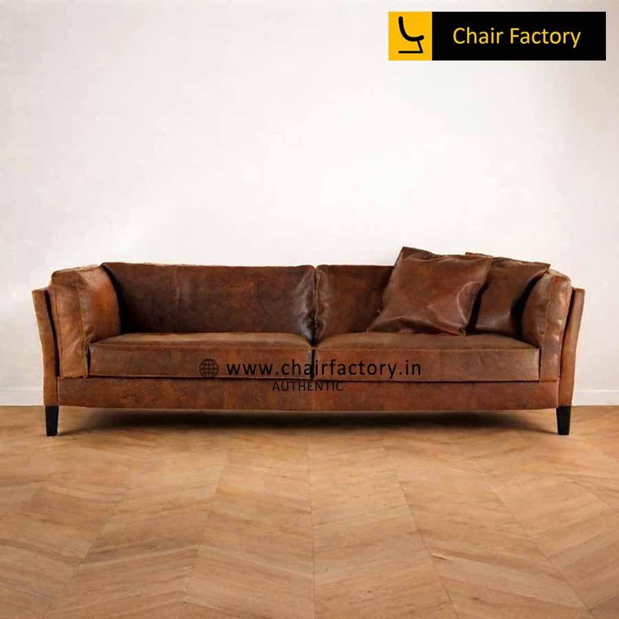 Hector Genuine Leather Sofa 