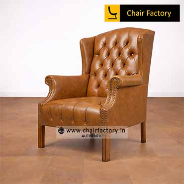 HENRIQUE GENUINE LEATHER ARM CHAIR