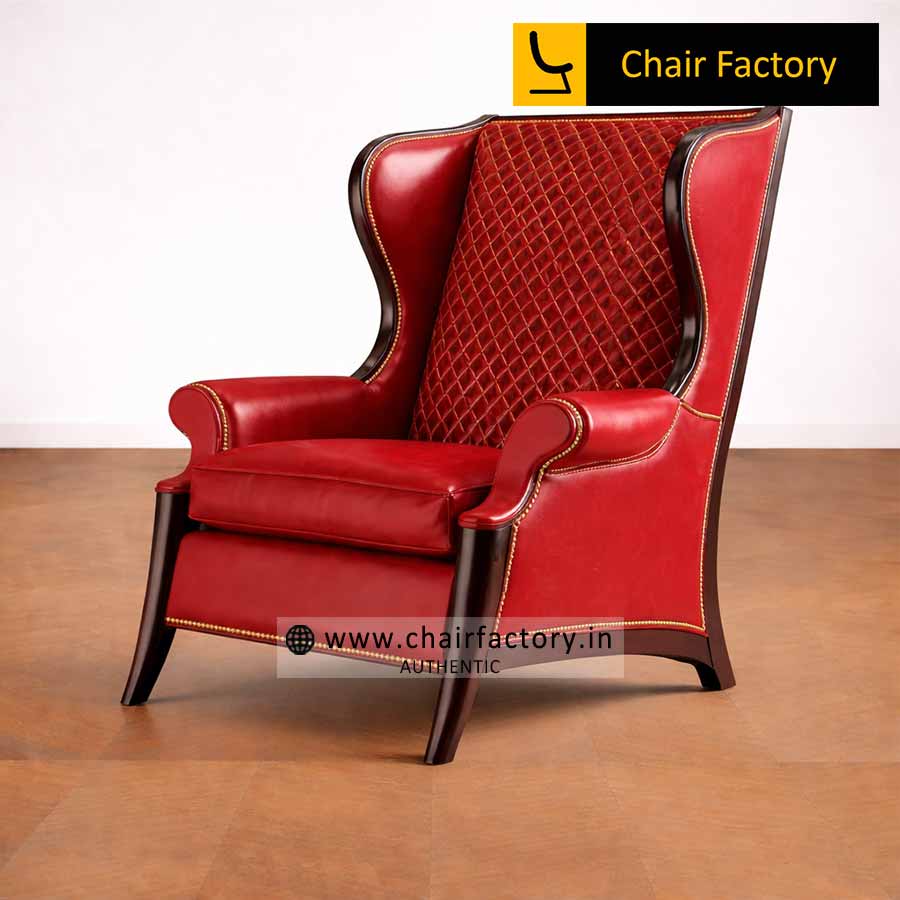 ISADORA GENUINE LEATHER ARM CHAIR