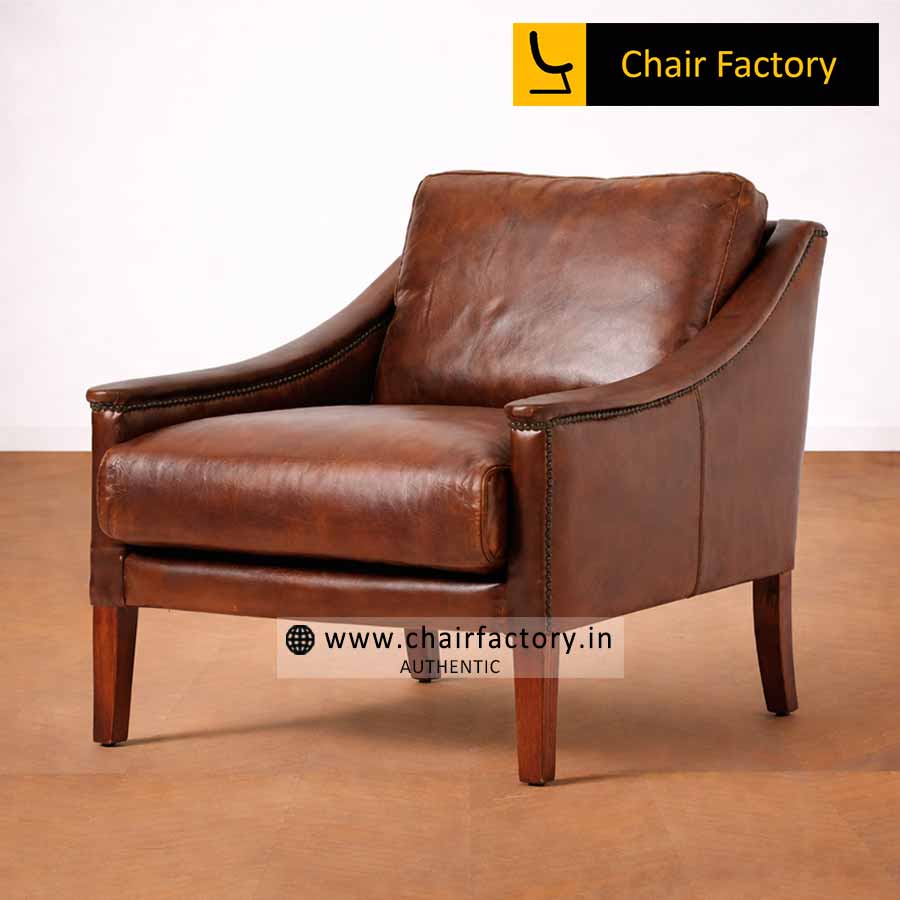 Foxton Genuine Leather Arm Chairs