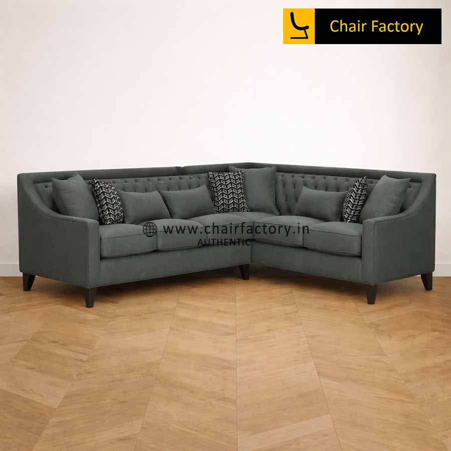 zooz grey l shape sofa 
