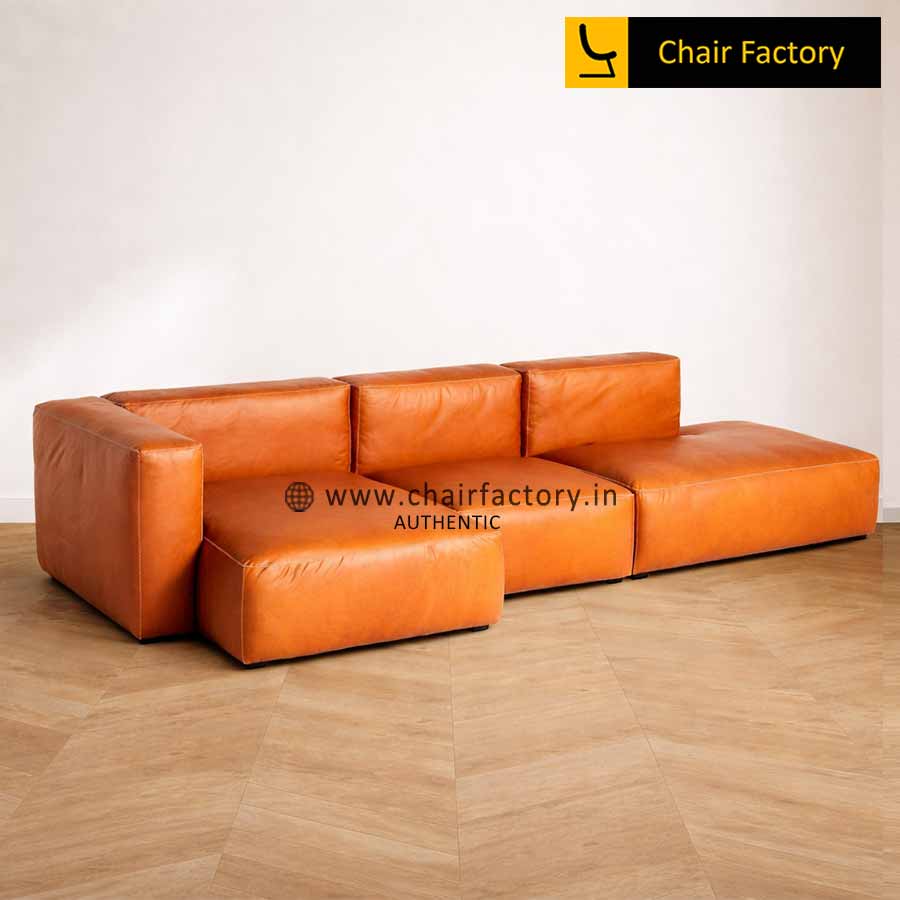 Verbel Bee Tan LC4 L shape Sofa 