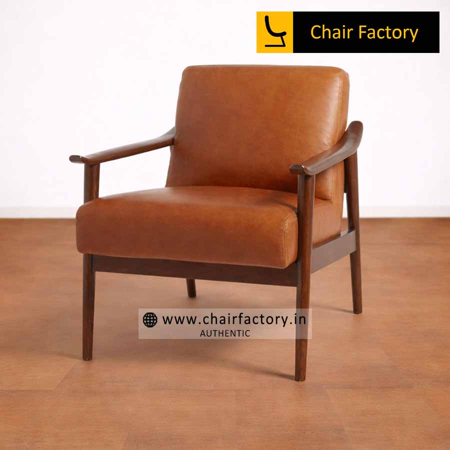 Overton Genuine Leather Arm Chairs