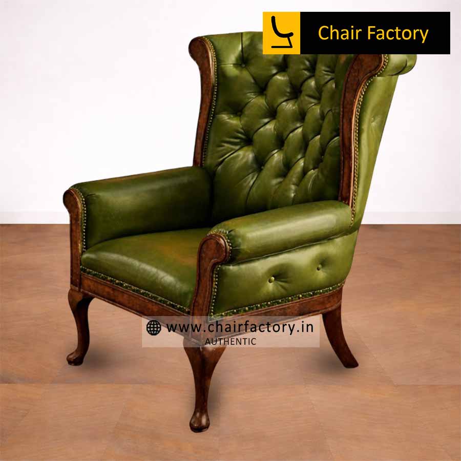 SWATHMORE GENUINE LEATHER ARM CHAIR