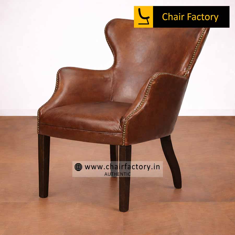 Fiorella Genuine Leather Arm Chairs