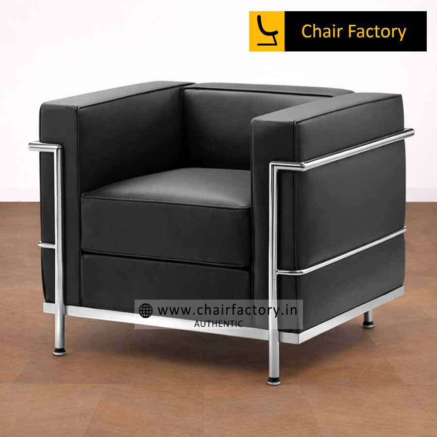 Le Corbusier Genuine Leather Arm Chairs