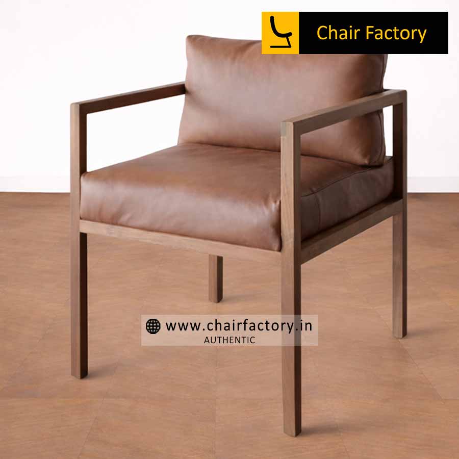 Alevo Genuine Leather Arm Chair