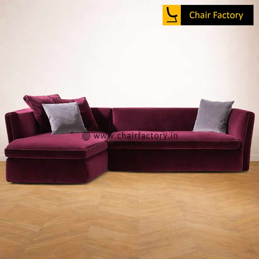5TH Elment Pink L Shaped  Sofa
