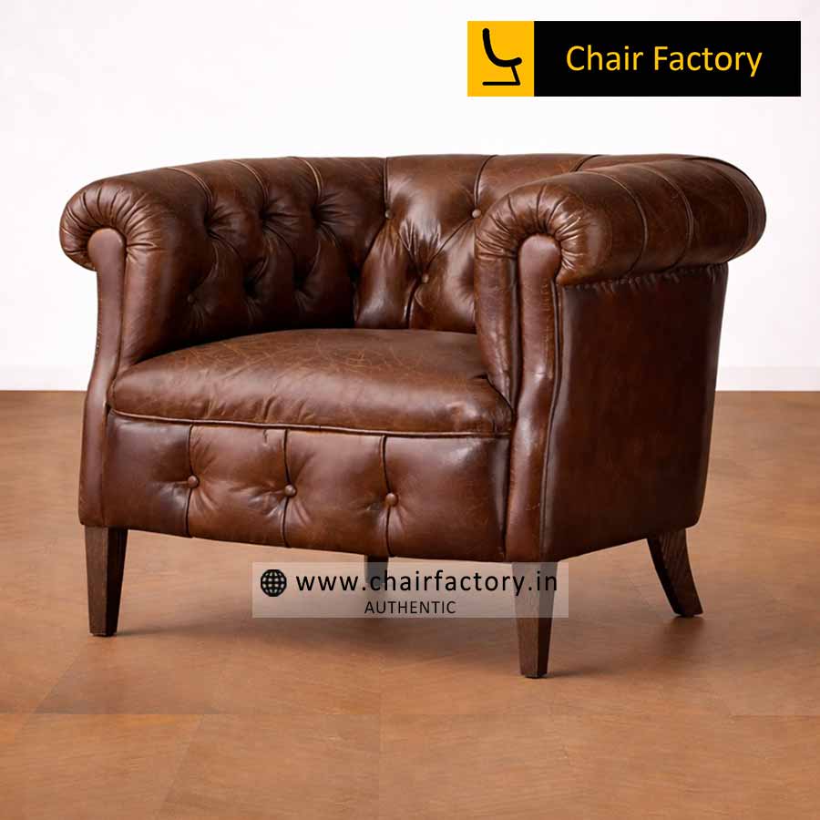 Chestertons Genuine Leather Arm Chair