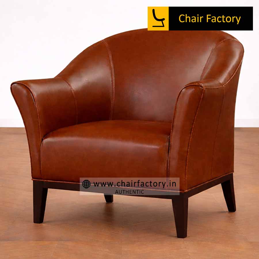 Corrado Genuine Leather Arm Chair