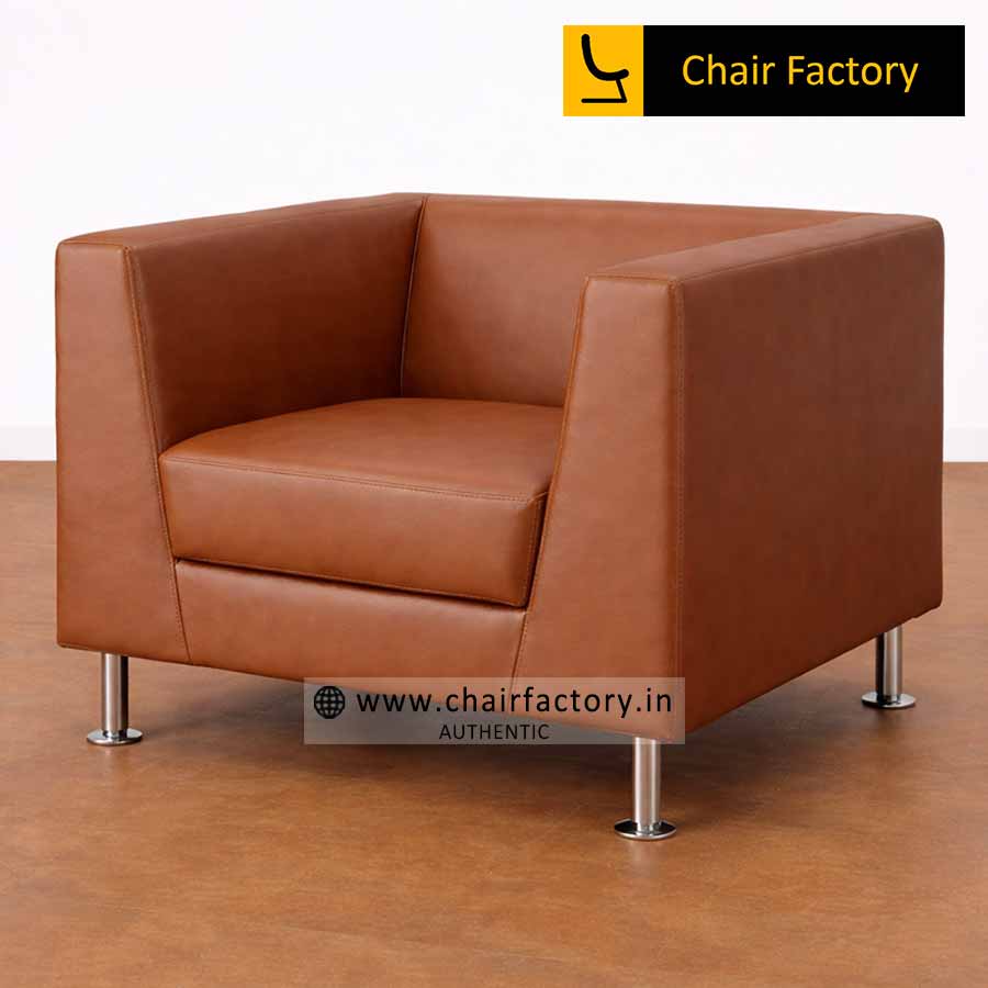 Nestor Genuine Leather Arm Chairs