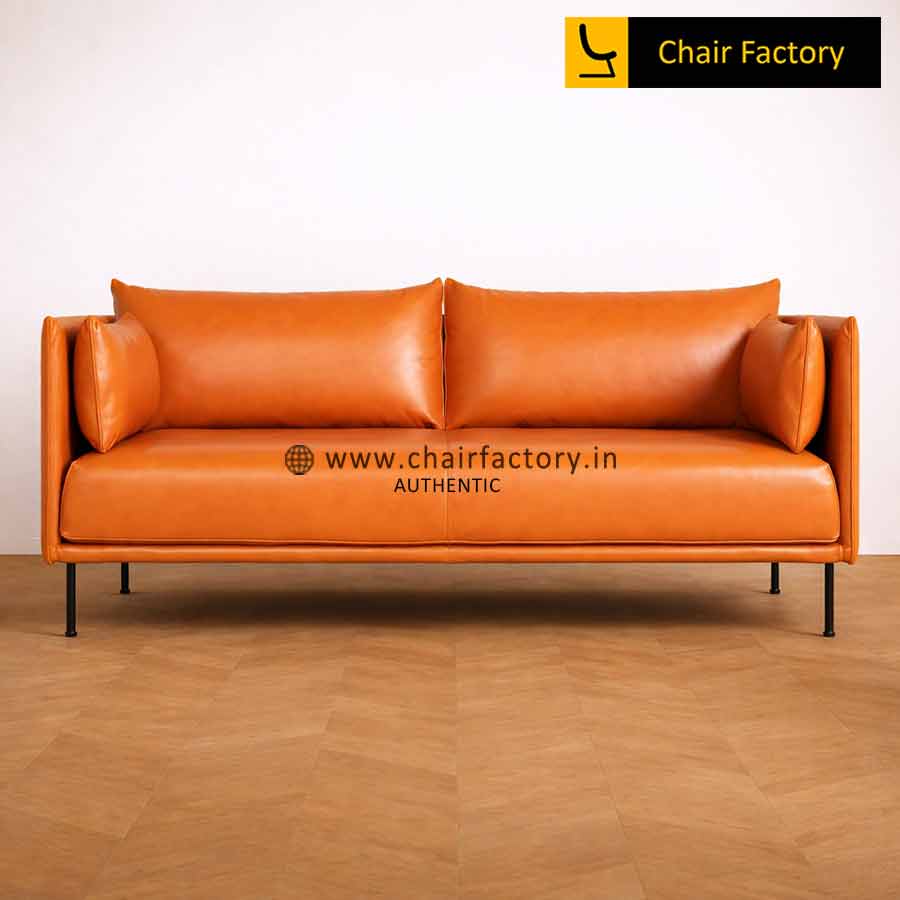 Origio Highbacked 2 Seater Tan Colour Designer Sofa