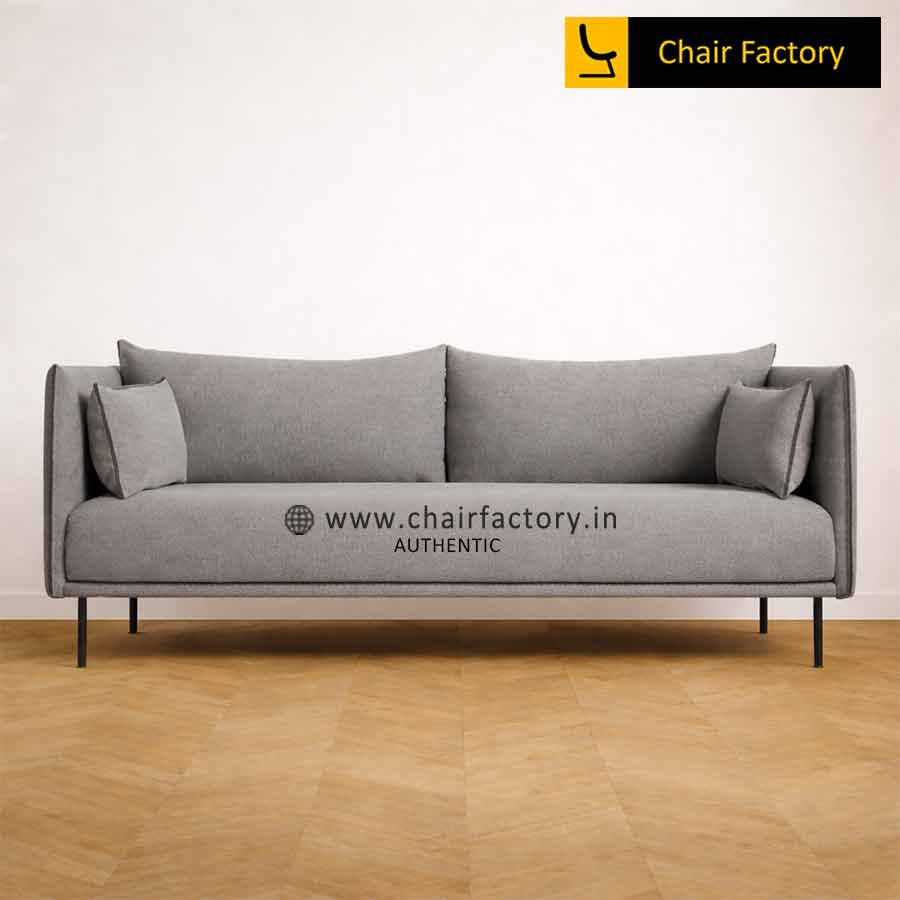 Origio Highbacked 2 Seater Dark Grey Designer Sofa