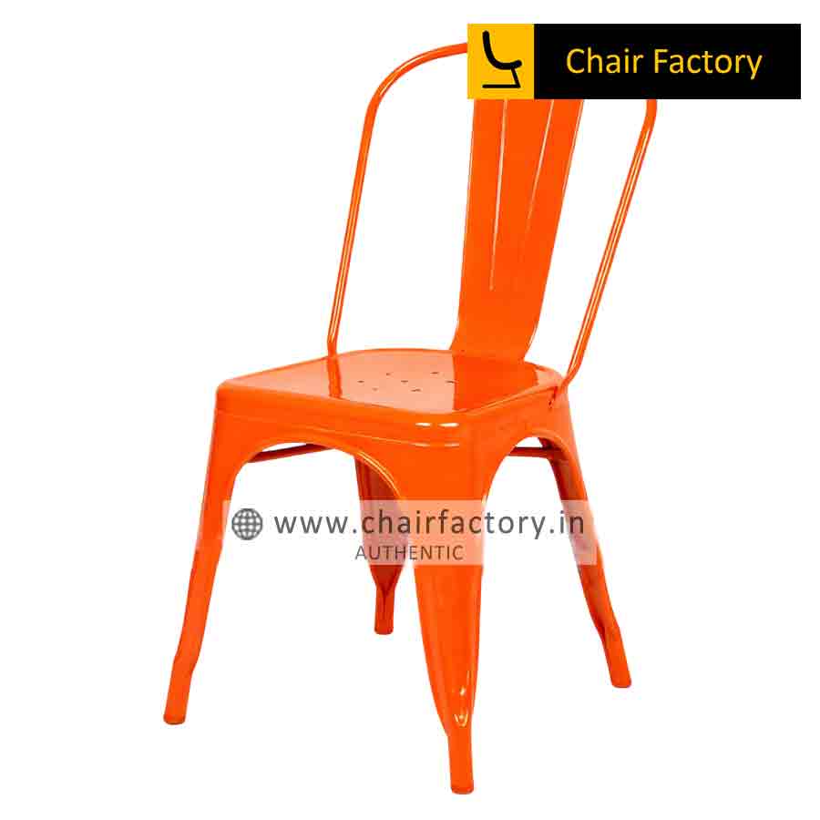 Tolix Orange Cafe Chair Replica