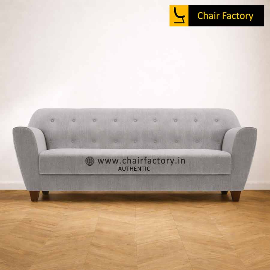 Martini 3 Seater Light Grey Designer Sofa