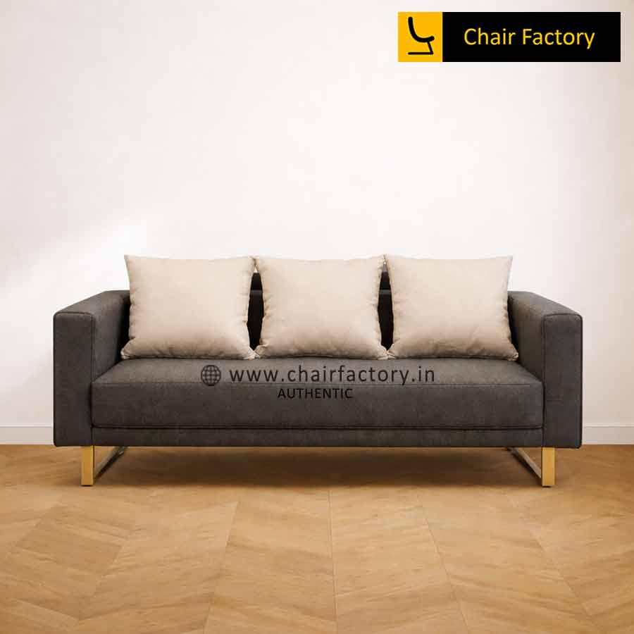 Kettleman 3 Seater Leatherette Sofa