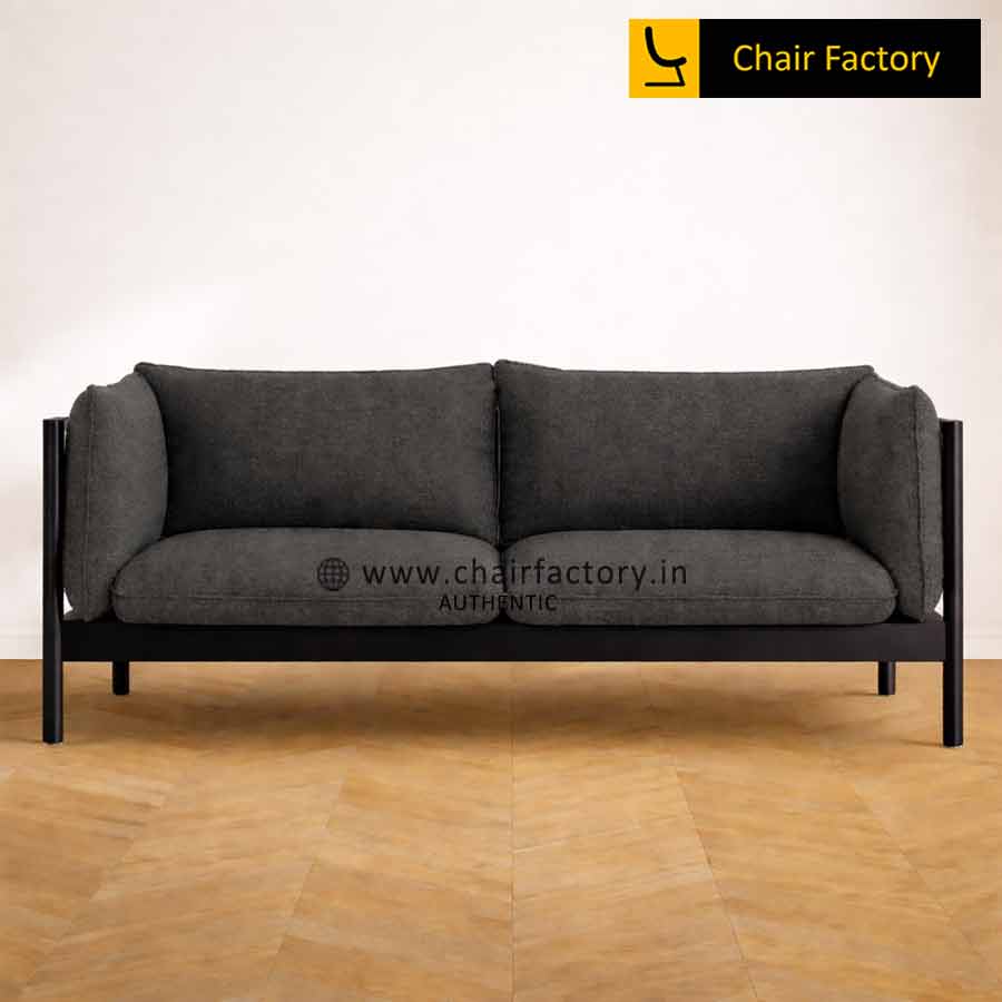 Elementa Woodwok Black LC2 Designer Sofa