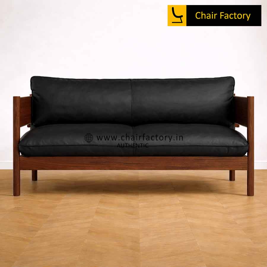 Elementa Woodwok 3 SEATER Black Bespoke Sofa