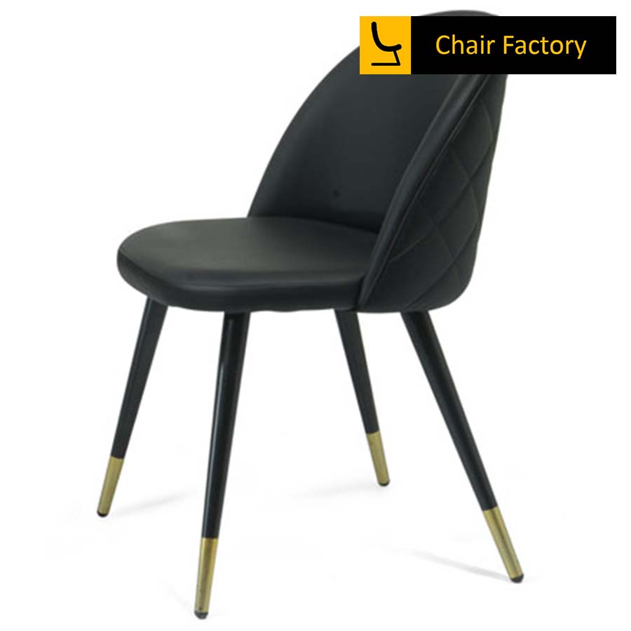 Golddust Black Cushioned Café Chair | Chair Factory