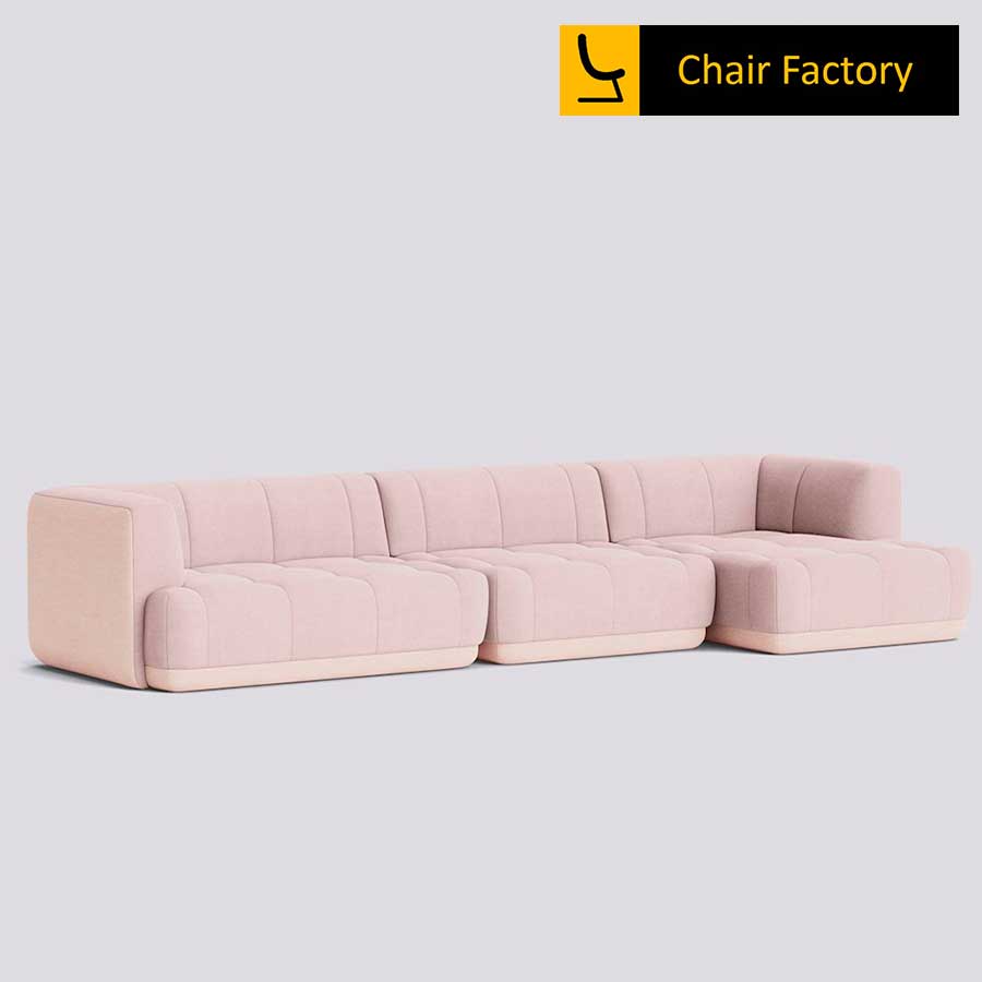 MORRISSEY PLUM Pink  4 Seater L SHAPE SOFA