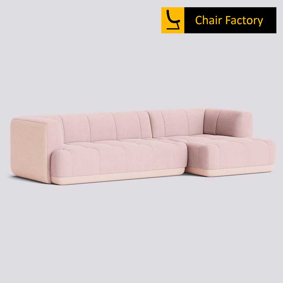 MORRISSEY PLUM Pink 3 Seater L SHAPE SOFA