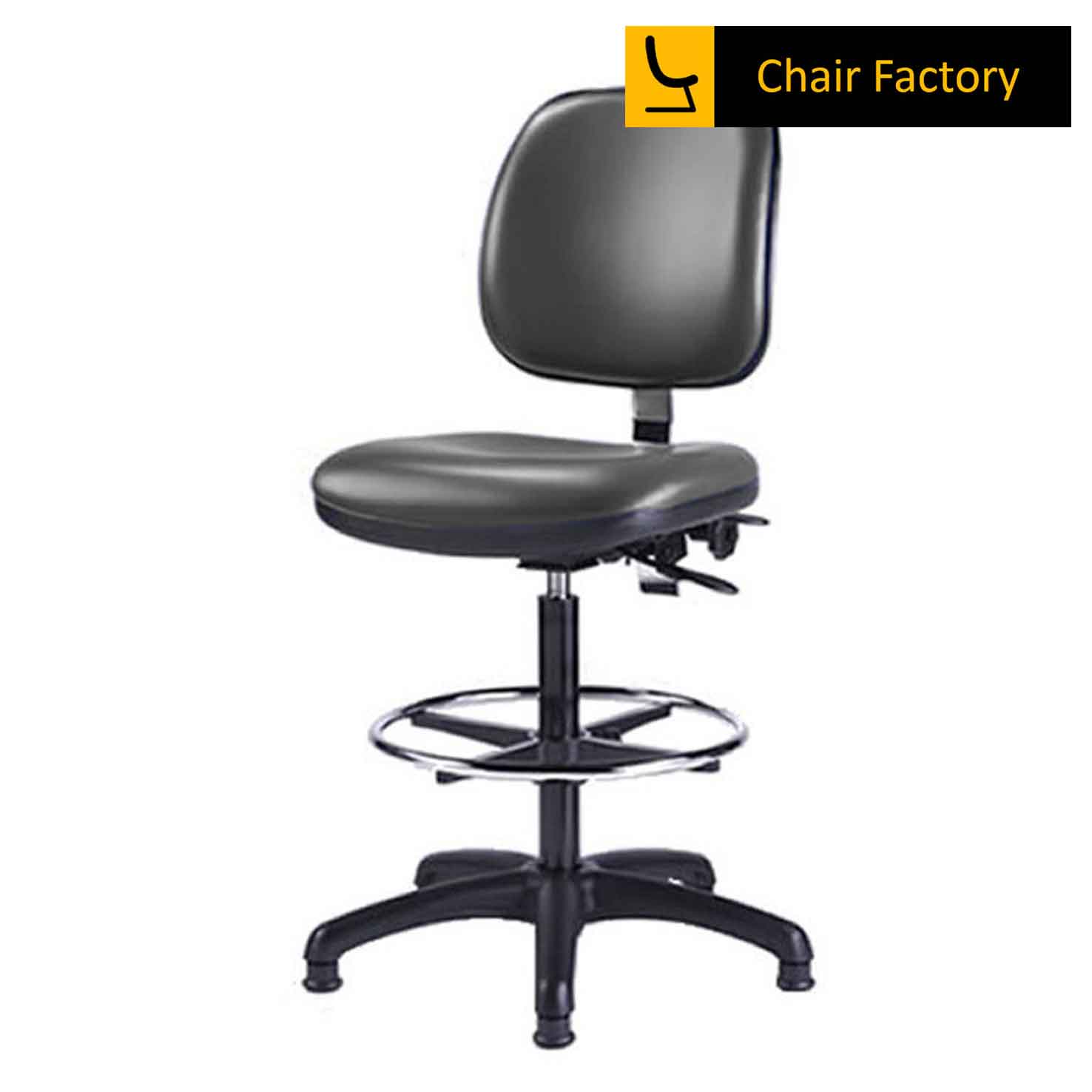 Scoper high lab chair with ring without wheels Chair Factory