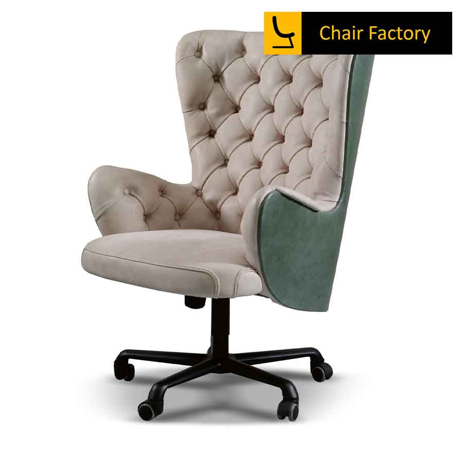 Shrigley white chesterfield Chair