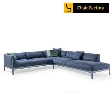 Virtue V12 Blue l Shape Sofa 