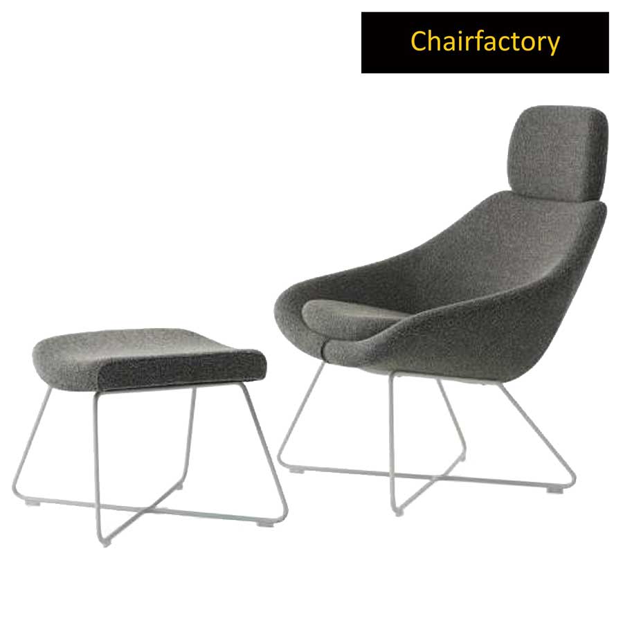Lotus Plus Lounge Chair With Footrest