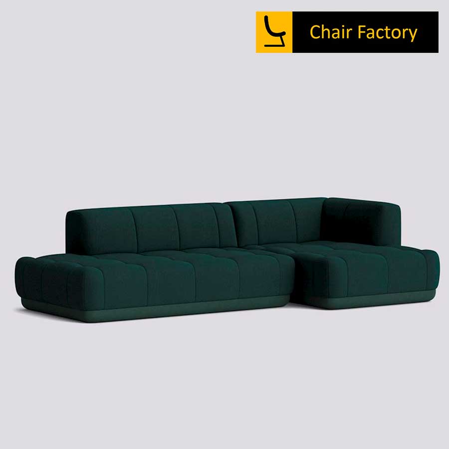 Morrissey Plum Green L shape Sofa 