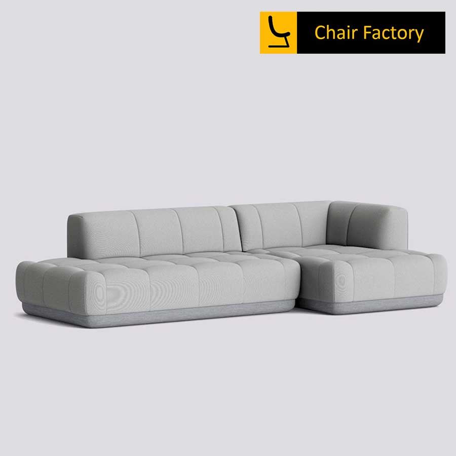 Morrissey Plum White L shape Sofa 